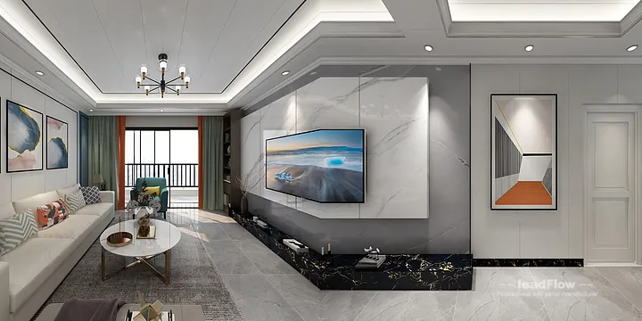 Modern Apartment Interior in Nanchang using WPC Wall Panel in Donghu District, Nanchang, China - photo 5