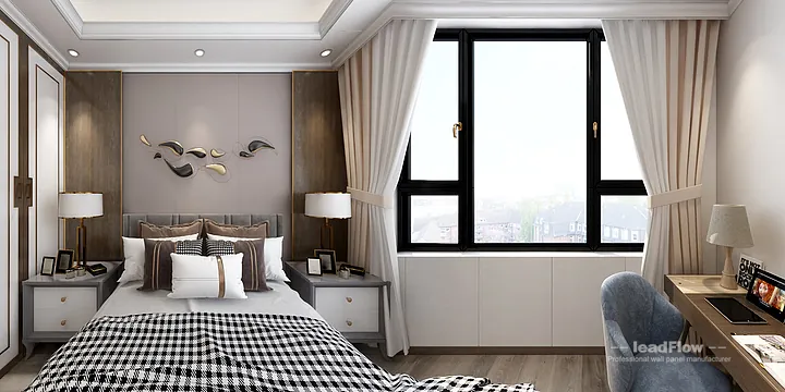Elegant WPC Wall Cladding Project: Hangzhou Villa Interior in Hangzhou, China - photo 1