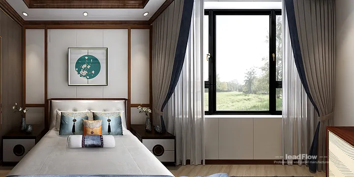 Elegant WPC Wall Cladding Project: Hangzhou Villa Interior in Hangzhou, China - photo 3
