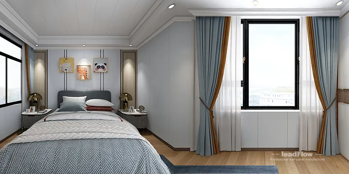 Elegant WPC Wall Cladding Project: Hangzhou Villa Interior in Hangzhou, China - photo 9