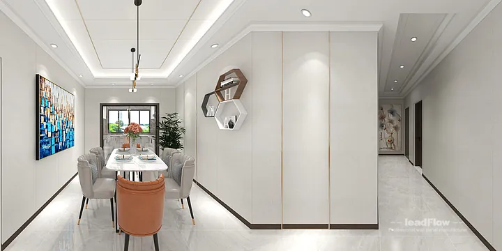Modern Apartment Interior in Hangzhou using WPC Wall Panel in Hangzhou, China - photo 4