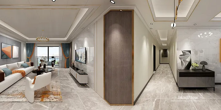 Contemporary Apartment in Hangzhou Featuring WPC Wall Panel in Hangzhou, China - photo 3