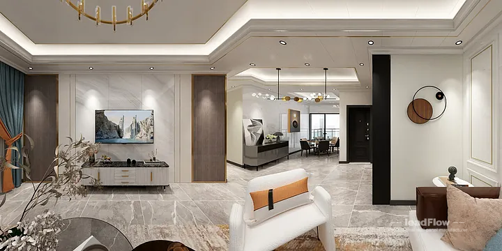Contemporary Apartment in Hangzhou Featuring WPC Wall Panel in Hangzhou, China - photo 4