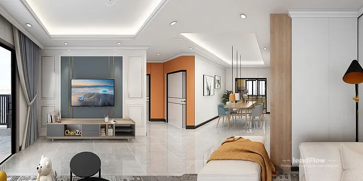 WPC Wall Panel Project: Hangzhou Apartment with bedroom in Hangzhou, China - photo 2