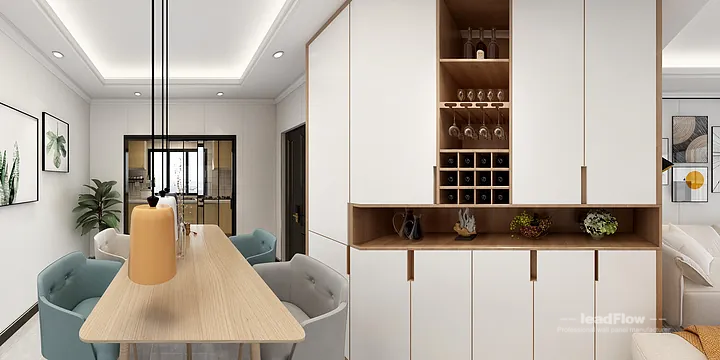 WPC Wall Panel Project: Hangzhou Apartment with bedroom in Hangzhou, China - photo 3