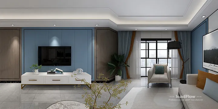 Hangzhou Apartment with WPC Cladding &mdash; Master Bedroom Feature in Hangzhou, China - photo 3