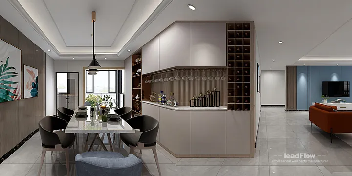 Hangzhou Apartment with WPC Cladding &mdash; Master Bedroom Feature in Hangzhou, China - photo 5