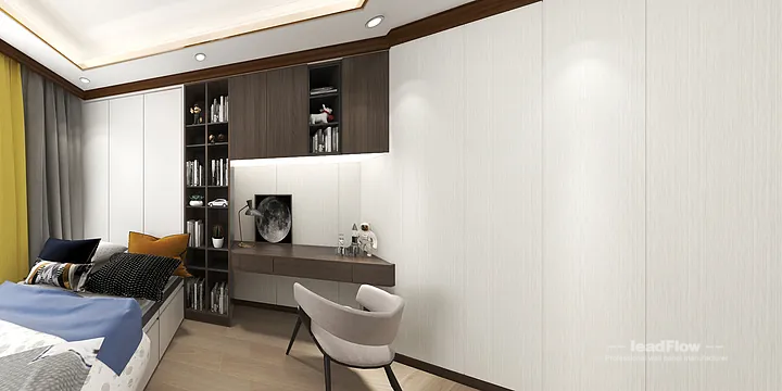 Warm WPC Interior Panel Project: Hangzhou Apartment Interior in Hangzhou, China - photo 8