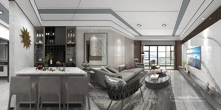 Hangzhou Apartment with WPC Wall Panel &mdash; Contemporary in Hangzhou, China - photo 5