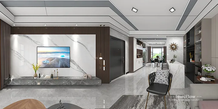 Hangzhou Apartment with WPC Wall Panel &mdash; Contemporary in Hangzhou, China - photo 6