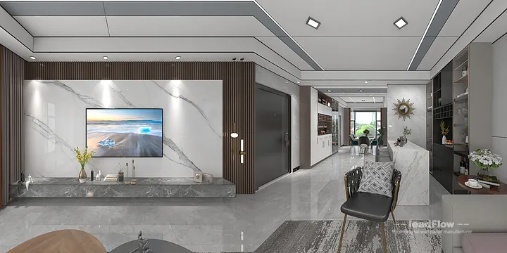 Hangzhou Apartment with WPC Wall Panel &mdash; Contemporary in Hangzhou, China - photo 8