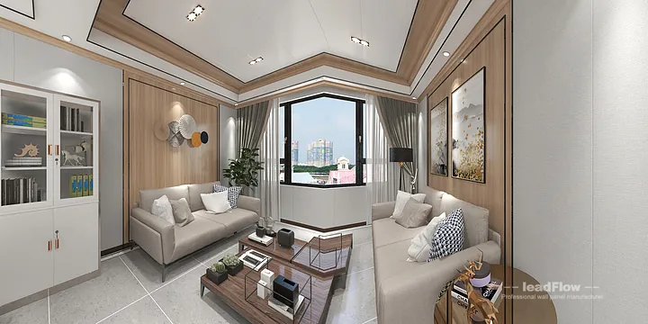 WPC Cladding Transformation: Hangzhou Commercial Space with Office 1 Walls in Hangzhou, China - photo 1