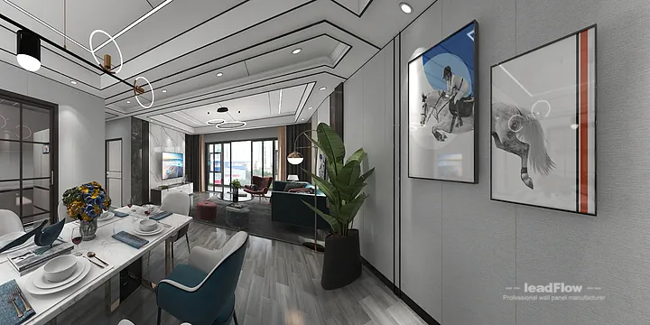 Hangzhou Apartment Wall Panel Design | WPC Cladding Elegant Interior in Hangzhou, China - photo 10