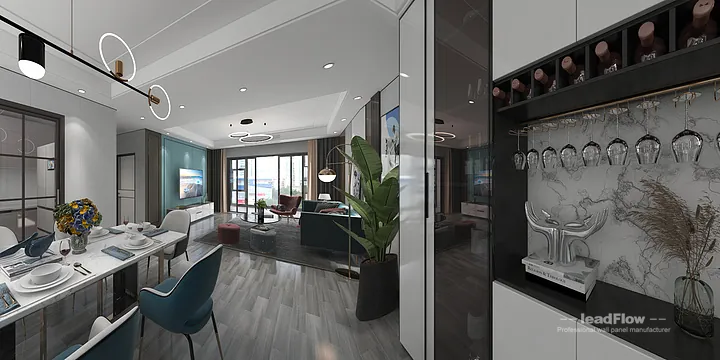 Hangzhou Apartment Wall Panel Design | WPC Cladding Elegant Interior in Hangzhou, China - photo 13