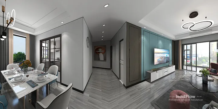 Hangzhou Apartment Wall Panel Design | WPC Cladding Elegant Interior in Hangzhou, China - photo 14