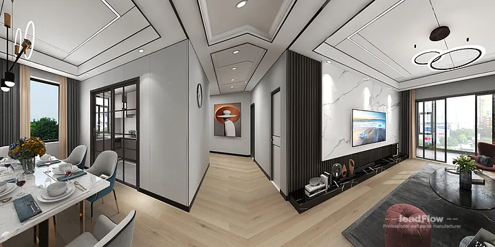 Hangzhou Apartment Wall Panel Design | WPC Cladding Elegant Interior in Hangzhou, China - photo 9