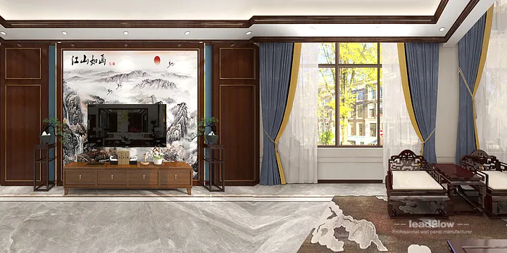 Explore WPC Wall Cladding in This Ganzhou Apartment &mdash; Elegant Style in Nankang City, Ganzhou, China