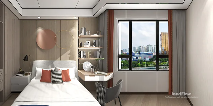 Hangzhou Apartment with WPC Cladding &mdash; Living-Dining Room Feature in Hangzhou, China - photo 5