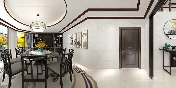 Hangzhou Villa Featuring WPC Cladding | Dining Room Walls in Hangzhou, China - photo 3