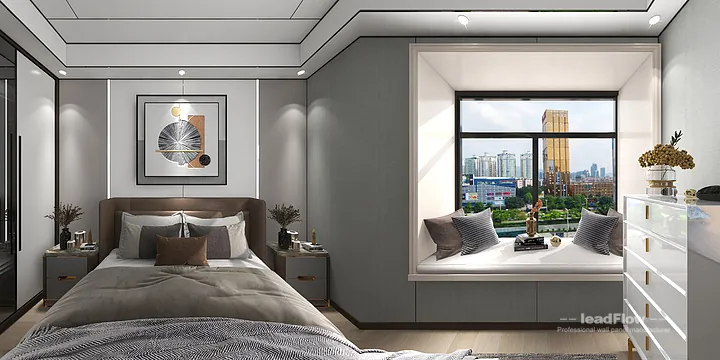 Hangzhou Apartment Interior with WPC Wall Panel &mdash; Living-Dining Room Accent in Hangzhou, China - photo 1