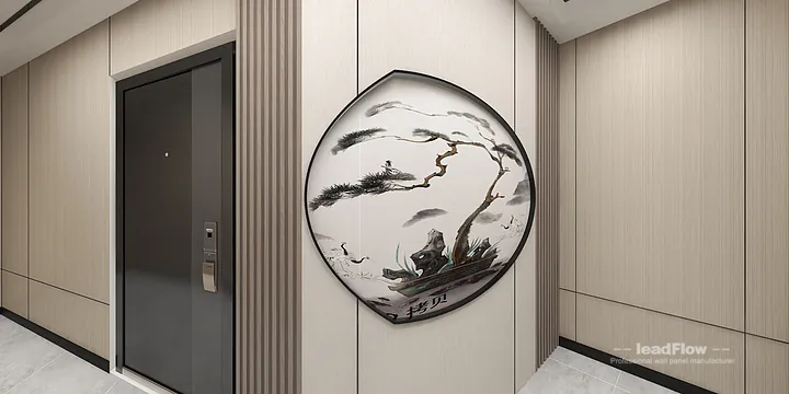 Hangzhou Interior Project Interior with WPC Interior Panel &mdash; Entryway Accent in Hangzhou, China - photo 3