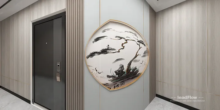Hangzhou Interior Project Interior with WPC Interior Panel &mdash; Entryway Accent in Hangzhou, China - photo 4