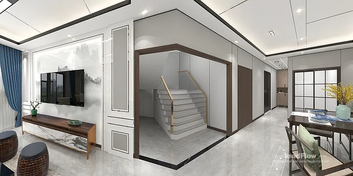 Stylish WPC Wall Cladding Project: Hangzhou Apartment Interior in Hangzhou, China