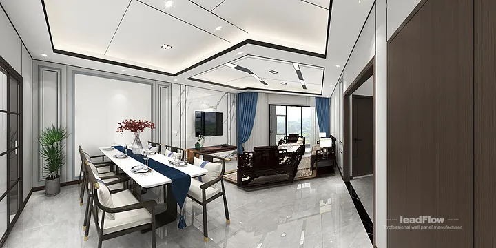 Stylish WPC Wall Cladding Project: Hangzhou Apartment Interior in Hangzhou, China - photo 6