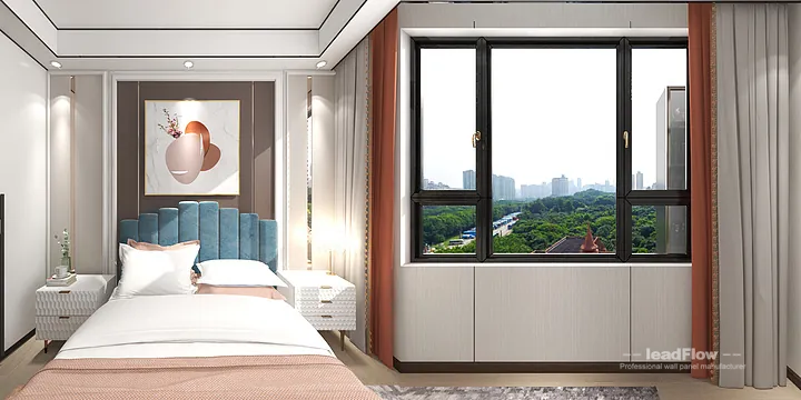 Hangzhou Apartment with WPC Wall Cladding &mdash; Living-Dining Room Feature in Hangzhou, China - photo 2
