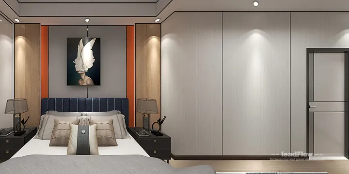 Hangzhou Apartment with WPC Wall Cladding &mdash; Living-Dining Room Feature in Hangzhou, China - photo 6