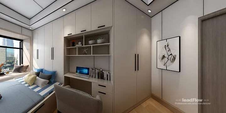 WPC Wall Panel Apartment Inspiration in Hangzhou &mdash; Warm Design in Hangzhou, China - photo 16