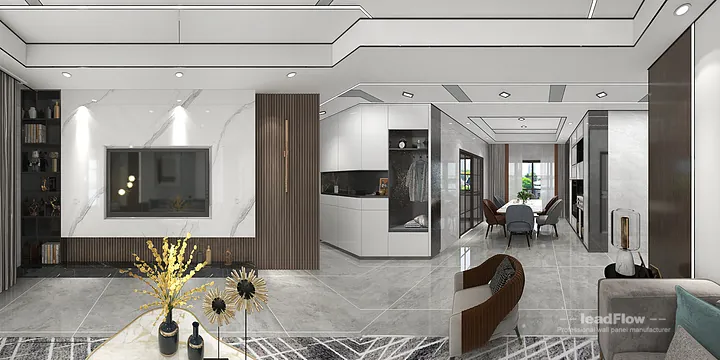 WPC Interior Panel Apartment Design in Hangzhou | Modern Interior in Hangzhou, China