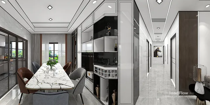 WPC Interior Panel Apartment Design in Hangzhou | Modern Interior in Hangzhou, China - photo 5