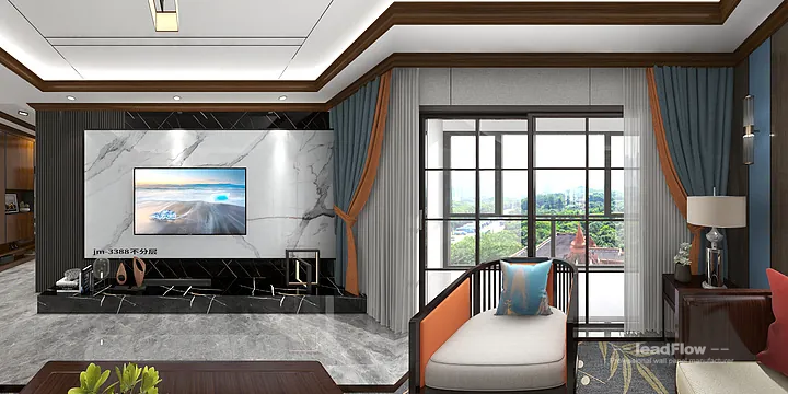 WPC Wall Panel Apartment Case Study in Hangzhou | Modern guest bedroom in Hangzhou, China