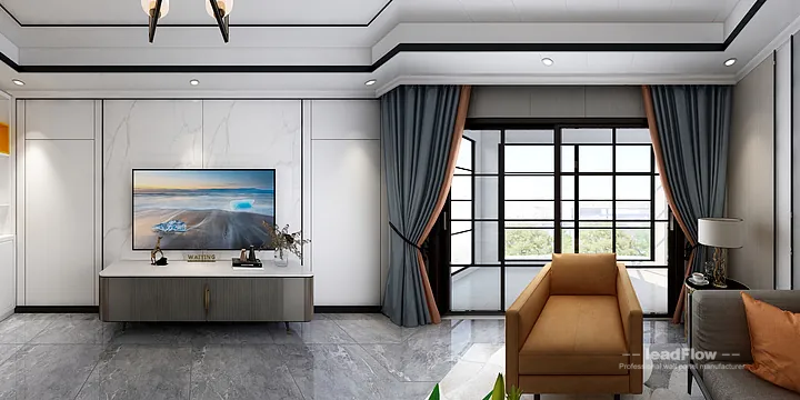 WPC Cladding Project: Nanchang Apartment with Living-Dining Room in Donghu District, Nanchang, China - photo 1