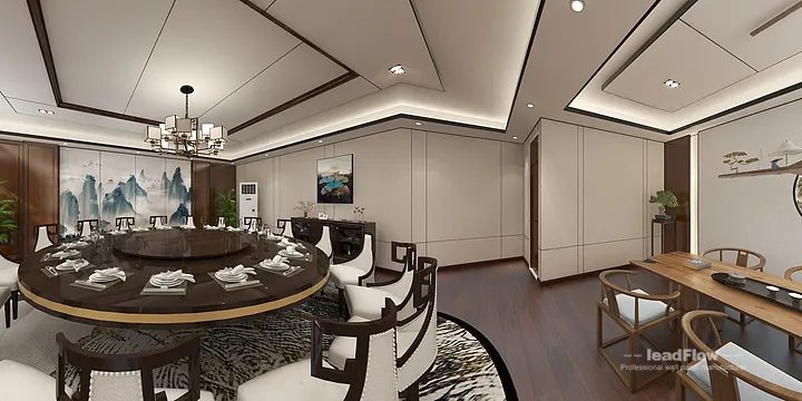 WPC Cladding Installation for Hangzhou Interior Project | Contemporary in Hangzhou, China - photo 2
