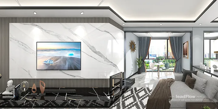 Hangzhou Apartment Featuring WPC Wall Panel | Living-Dining Room Walls in Hangzhou, China - photo 10