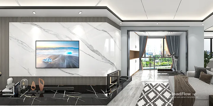 Hangzhou Apartment Featuring WPC Wall Panel | Living-Dining Room Walls in Hangzhou, China - photo 11
