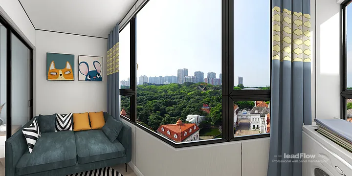 Hangzhou Apartment Featuring WPC Wall Panel | Living-Dining Room Walls in Hangzhou, China - photo 5