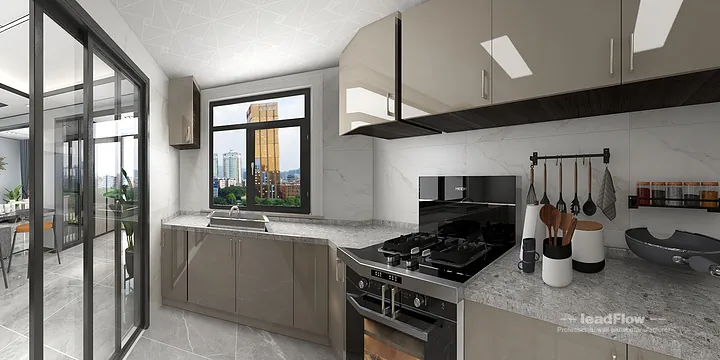 Hangzhou Apartment Featuring WPC Wall Panel | Living-Dining Room Walls in Hangzhou, China - photo 7