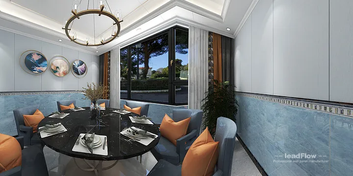 WPC Wall Cladding Commercial Space Case Study in Hangzhou | Elegant foyer in Hangzhou, China - photo 1