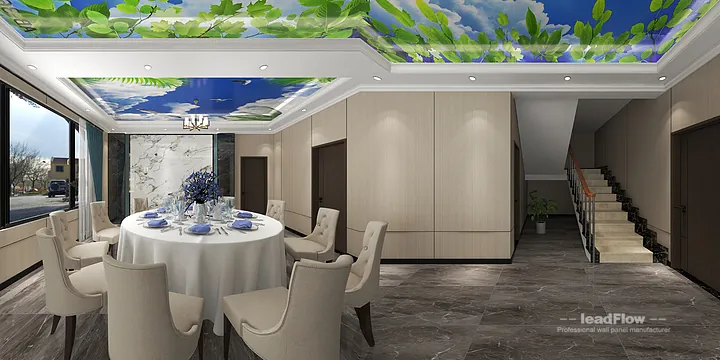 WPC Wall Cladding Commercial Space Case Study in Hangzhou | Elegant foyer in Hangzhou, China - photo 4