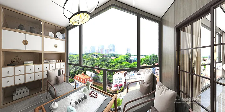 Premium Apartment in Hangzhou Featuring WPC Interior Panel in Hangzhou, China - photo 11