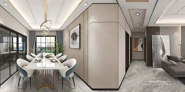 WPC Interior Panel Apartment Design in Hangzhou | Modern Interior in Hangzhou, China - photo 4