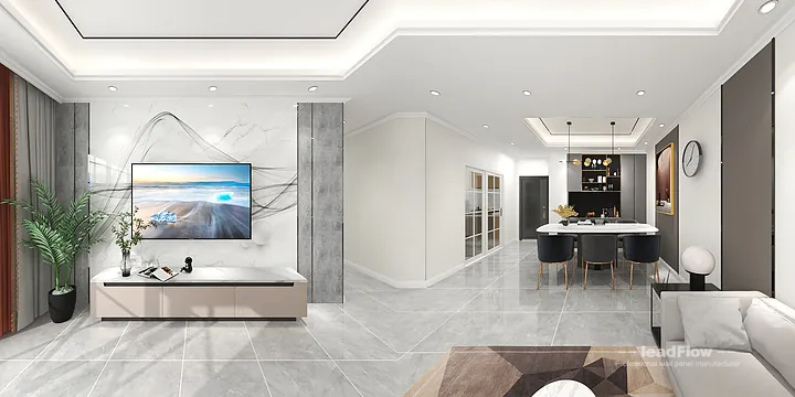 Nanchang Apartment Interior with WPC Interior Panel &mdash; Master Bedroom Accent in Donghu District, Nanchang, China - photo 3