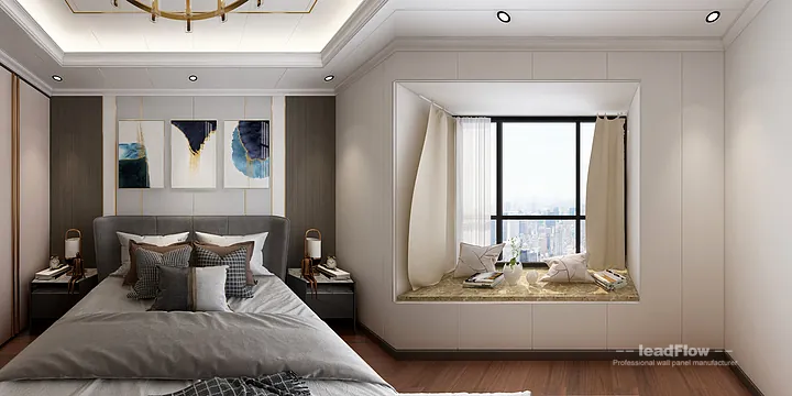 Hangzhou Apartment Featuring WPC Interior Panel | Secondary Bedroom Walls in Hangzhou, China - photo 1