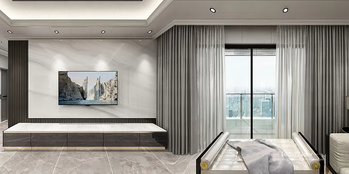 Hangzhou Apartment Featuring WPC Interior Panel | Secondary Bedroom Walls in Hangzhou, China - photo 3