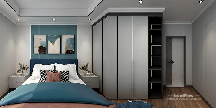 Hangzhou Apartment Featuring WPC Interior Panel | Secondary Bedroom Walls in Hangzhou, China - photo 4