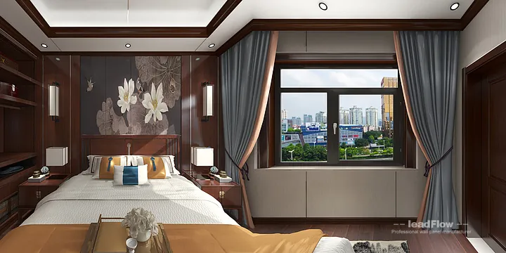 Contemporary WPC Wall Cladding Project: Hangzhou Apartment Interior in Hangzhou, China