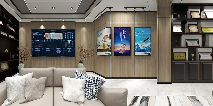Hangzhou Interior Project Renovation with WPC Interior Panel | exhibition hall in Hangzhou, China